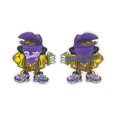 Flat Zipper Seal Bags – Purple Chain Man Die Cut Smell Proof