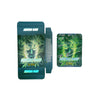Glossy Electric Green Smell Proof Metallized Foil Stand Strong Bags with Matching Box 3.5g - Holographic Electric Green