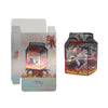 Flat Zipper Seal Bags – Holographic Devil Die-Cut Milk Carton Smell Proof Mylar Foil with Matching Box 3.5g - Holographic Devil's Milk