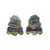 Flat Zipper Seal Bags – Holographic Gorilla Die Cut Smell Proof Mylar Foil