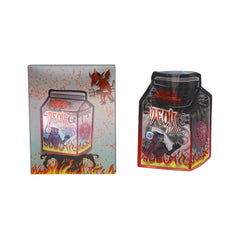 Flat Zipper Seal Bags – Holographic Devil Die-Cut Milk Carton Smell Proof Mylar Foil with Matching Box 3.5g
