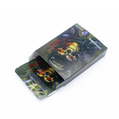 Half Holographic Skull Smell Proof Metallized Foil Stand Strong® Bags with Matching Box