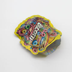 Flat Zipper Seal – Colorful Cereal Design Smell Proof Mylar Foil with Matching Box 3.5g