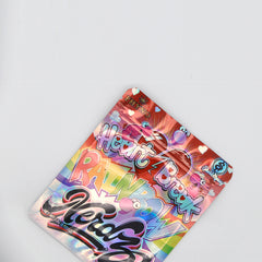 Holographic Rainbow Poppers Smell Proof Metallized Foil Stand Strong Bags with Matching Box 3.5g