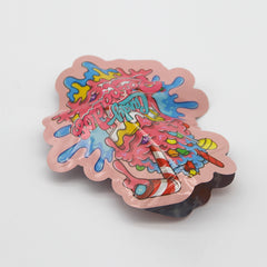 Flat Zipper Seal – Die Cut Shaved Ice Candy Cup Smell Proof Mylar Foil with Matching Box 3.5g