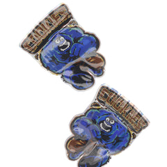 Flat Zipper Seal Bags – Holographic Blue Monster Smell Proof Mylar Foil