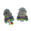 Flat Zipper Seal Bags – Holographic Gorilla Die Cut Smell Proof Mylar Foil - Holographic Gorilla