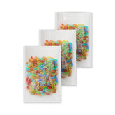 Clear and Half White Winter Polyethylene Flat Open Top Packaging Bags