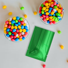 Glossy Mylar Foil Open Fill Packaging Bags