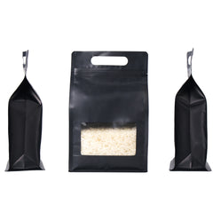 Smooth Matte Colored Side Gusset Stand Strong® Bags with Die Cut Handles
