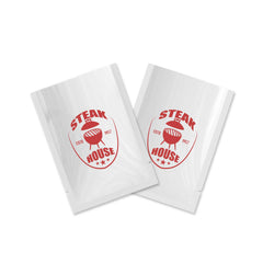 Customizable Glossy Fantasy White Single Side Window Polyethylene Open Top Bags (Basic Printing)