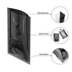 Customizable Glossy Single Side Window Display Polyethylene Open Bottom Packaging Bags (Basic Printing)