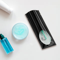 Metallic Metallized Open Top Bags with an Oval Transparent Window