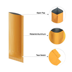 Customizable Double-Sided Glossy Aluminum Open Top Stick Pouches (Full Customization)