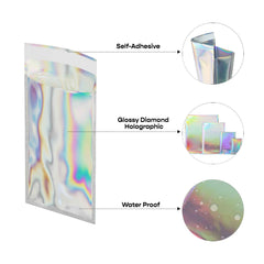 Customizable Glossy Diamond Holographic Self-Adhesive Mailer (Full Customization)