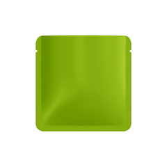 Matte Rustic Coniferous Green Square Aluminum Foil Packaging Bag with Rounded Corners