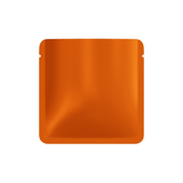Matte Sunset Orange Square Aluminum Foil Packaging Bag with Rounded Corners