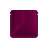 Matte Eggplant Purple Square Aluminum Foil Packaging Bag with Rounded Corners