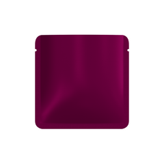 Matte Eggplant Purple Square Aluminum Foil Packaging Bag with Rounded Corners