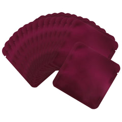 Matte Eggplant Purple Square Aluminum Foil Packaging Bag with Rounded Corners