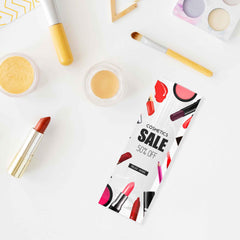 Customizable Glossy Quartz Clear Plastic Flat Open Top Stick Pouches (Full Customization)