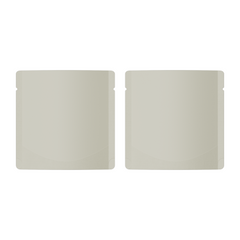 Matte Snowy White Square Aluminum with Rounded Corner Stand Up SlickSeal™ Bags
