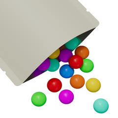 Matte Colored Square Aluminum with Rounded Corner Stand Up SlickSeal™ Bags