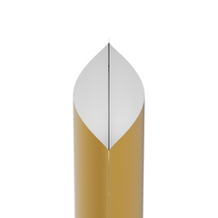 Matte Brass Gold Square Aluminum with Rounded Corner Stand Up SlickSeal™ Bags