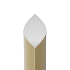 Matte Satin Gold Square Aluminum with Rounded Corner Stand Up SlickSeal™ Bags