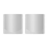 Matte Nickel Silver Square Aluminum with Rounded Corner Stand Up SlickSeal™ Bags