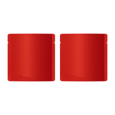 Matte Rose Red Square Aluminum with Rounded Corner Stand Up SlickSeal™ Bags
