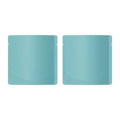 Matte Powder Blue Square Aluminum with Rounded Corner Stand Up SlickSeal™ Bags