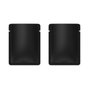 Double-Sided Matte Aluminum Open Bottom SlickSeal™ Sample Bags - Waxed Black