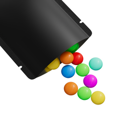 Double-Sided Matte Aluminum Open Bottom SlickSeal™ Sample Bags