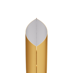 Double-Sided Matte Honey Gold Aluminum Open Bottom SlickSeal™ Sample Bags