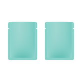 Double-Sided Matte Songbird Blue Aluminum Open Bottom SlickSeal™ Sample Bags