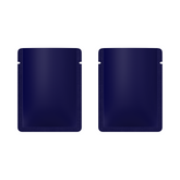 Double-Sided Matte Deep Indigo Blue Aluminum Open Bottom SlickSeal™ Sample Bags