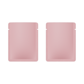 Double-Sided Matte Birthday Pink Aluminum Open Bottom SlickSeal™ Sample Bags