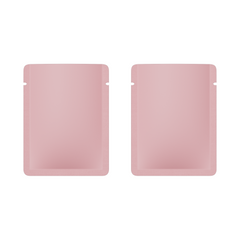 Double-Sided Matte Birthday Pink Aluminum Open Bottom SlickSeal™ Sample Bags