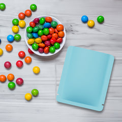 Colorful Matte Aluminum Open Bottom Packaging Bags