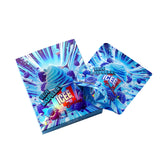 Holographic Blue Icee Smell Proof Metallized Foil Stand Strong® Bags with Matching Box 3.5g