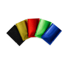 Shimmery Textured Metallized Foil Open Top Packaging Bags