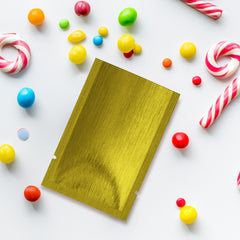 Shimmery Textured Metallized Foil Open Top Packaging Bags