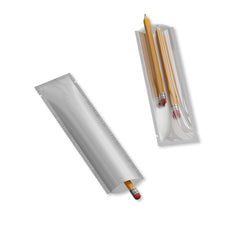 Clear Front and Aluminum SlickSeal™ Stick Pouches with Straight Corners