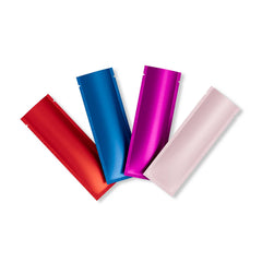 Customizable Long Metallic Aluminum Open Top Stick Pouches (Basic Printing)