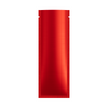 Long Metallic Aluminum SlickSeal™ Stick Pouches - Cardinal Red