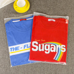 Opalite Clear Poly Plastic Slider Zip Organization Bags