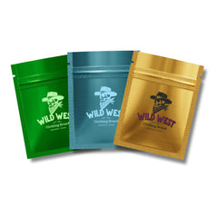 Customizable Double Sided Color Matte Metallized Mylar Foil Zipper Seal Bags (Basic Printing)
