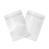 Customizable Frosted Translucent Polyethylene Flat Zipper Seal Bags (Basic Printing)