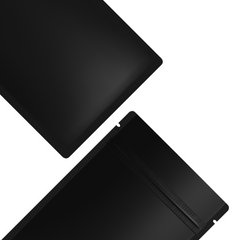 Reusable Flat Zipper Seal Bags – Matte Foggy Night Black Metallized Mylar Foil with Rounded Corners